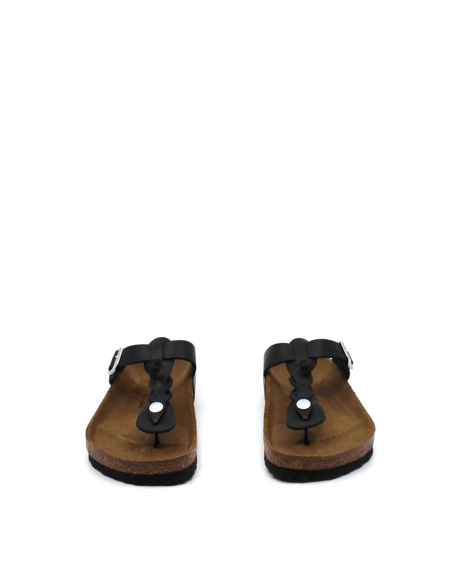 Gizeh Braid Sandal In Black