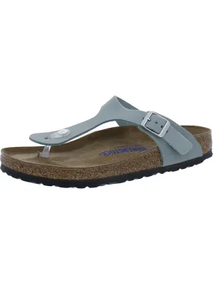 Gizeh BS Womens Nubuck Slide T-Strap Sandals