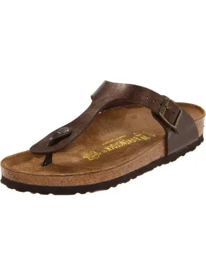 Gizeh Womens Shimmer Slide Thong Sandals