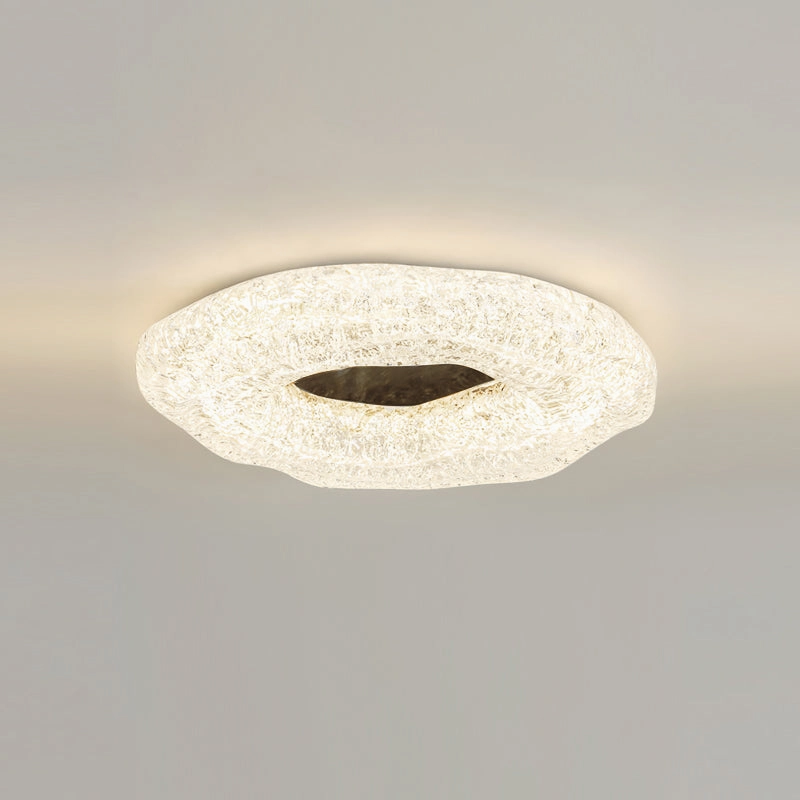 Glacial Pattern Resin Ceiling Light