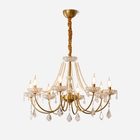 Glamour Pearl Chandelier minimalist reading light