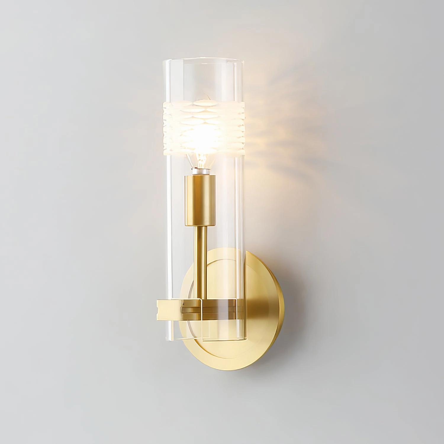 Glass Candlestick Wall Lamp