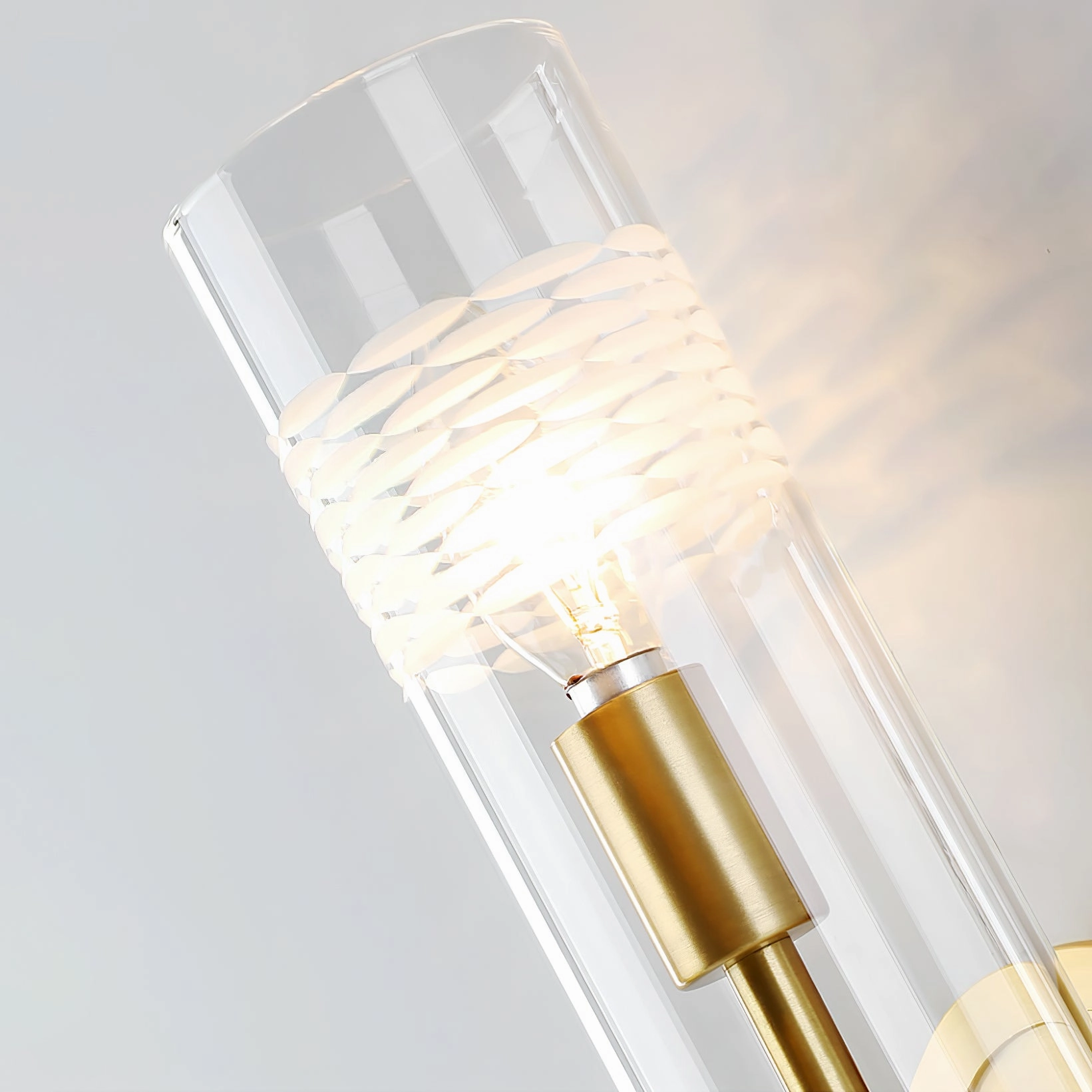 Glass Candlestick Wall Lamp