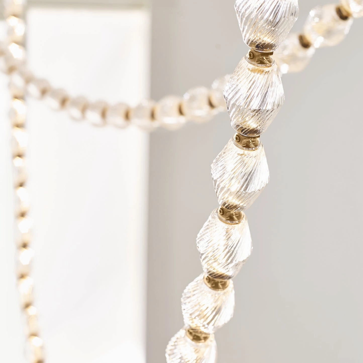 Glass Chain Chandelier