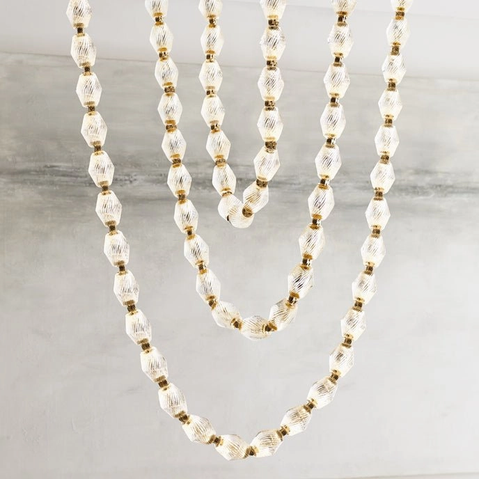 Glass Chain Chandelier
