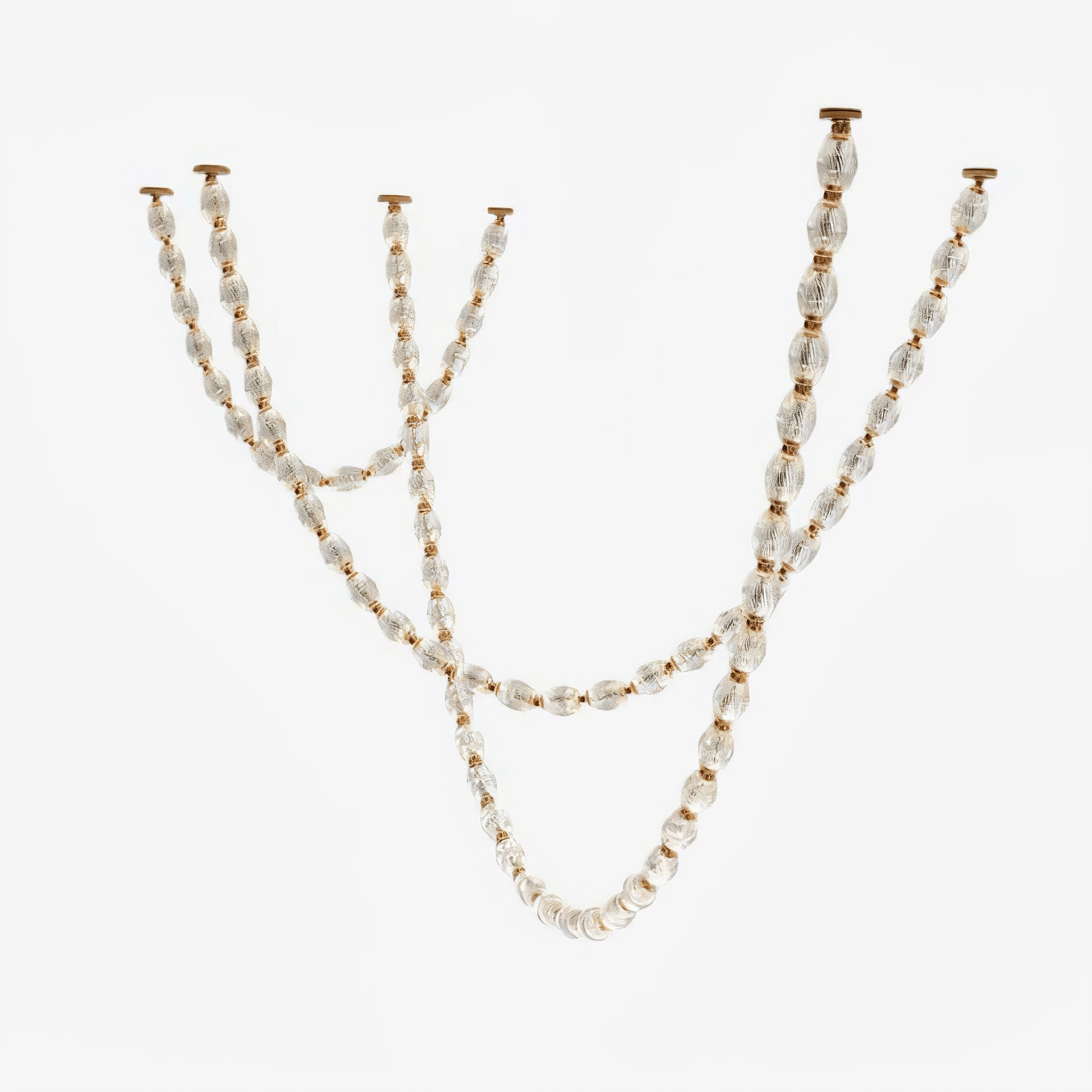 Glass Chain Chandelier minimalist reading light