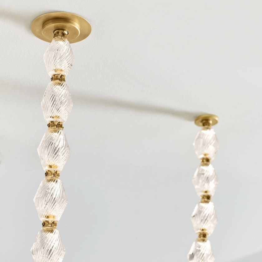 Glass Chain Chandelier