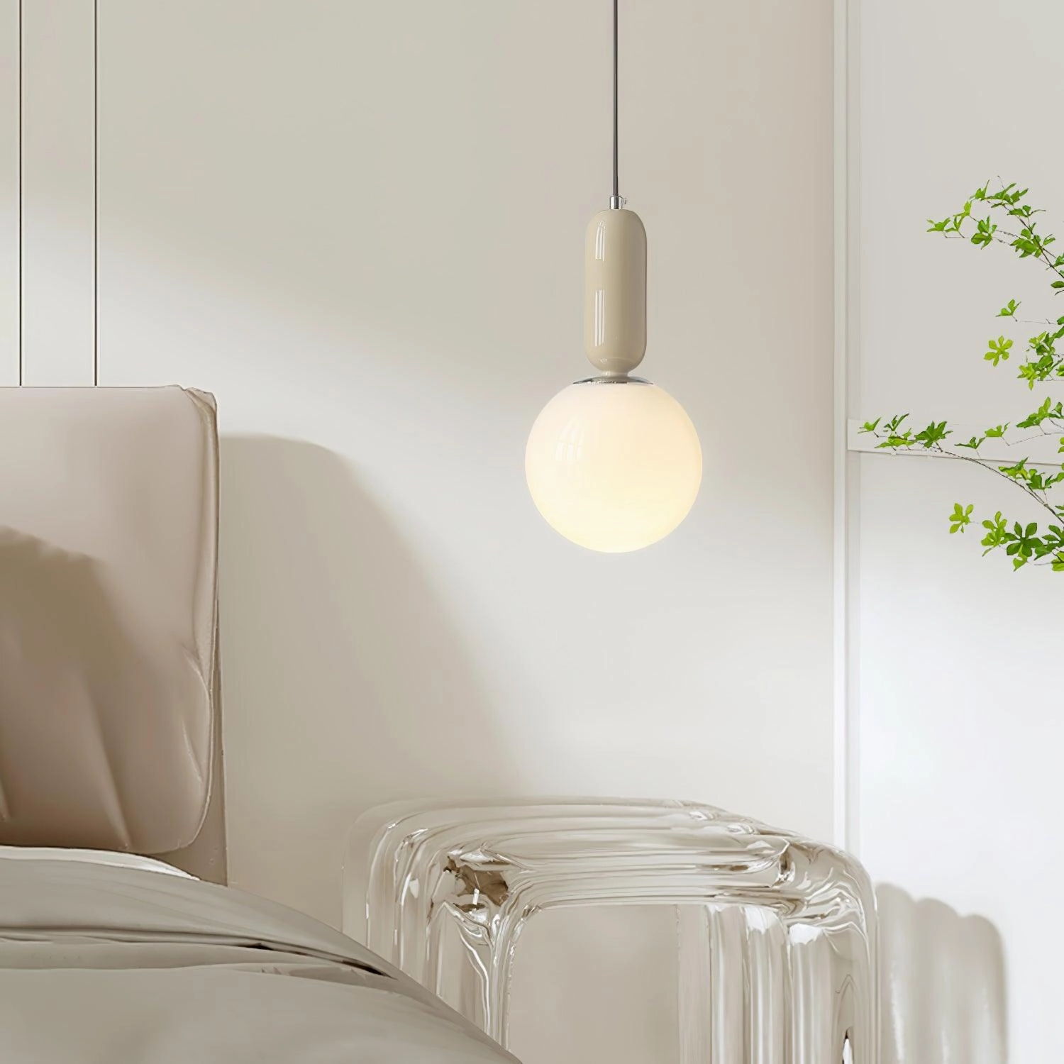 Glass Globe Ball Pendant Light