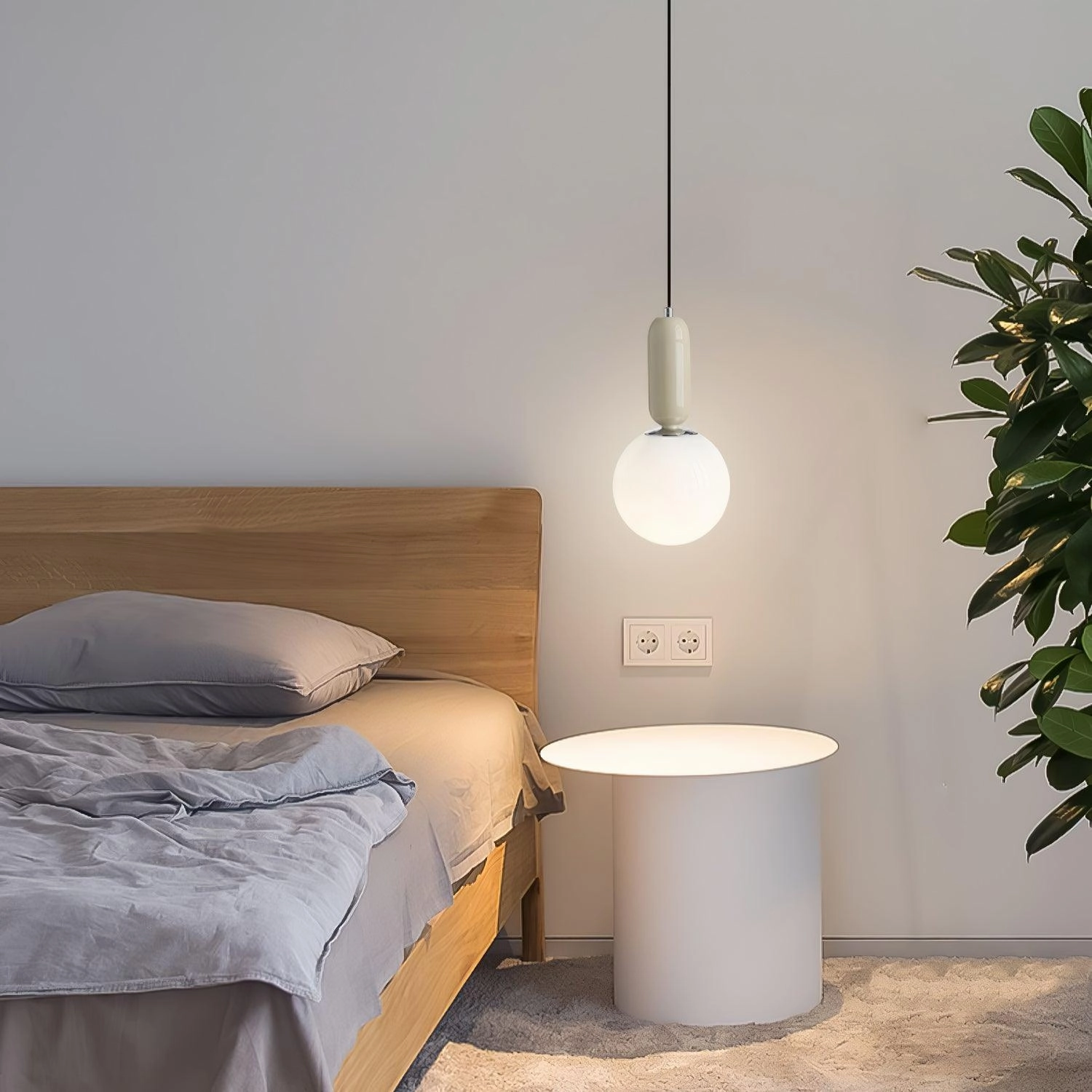 Glass Globe Ball Pendant Light