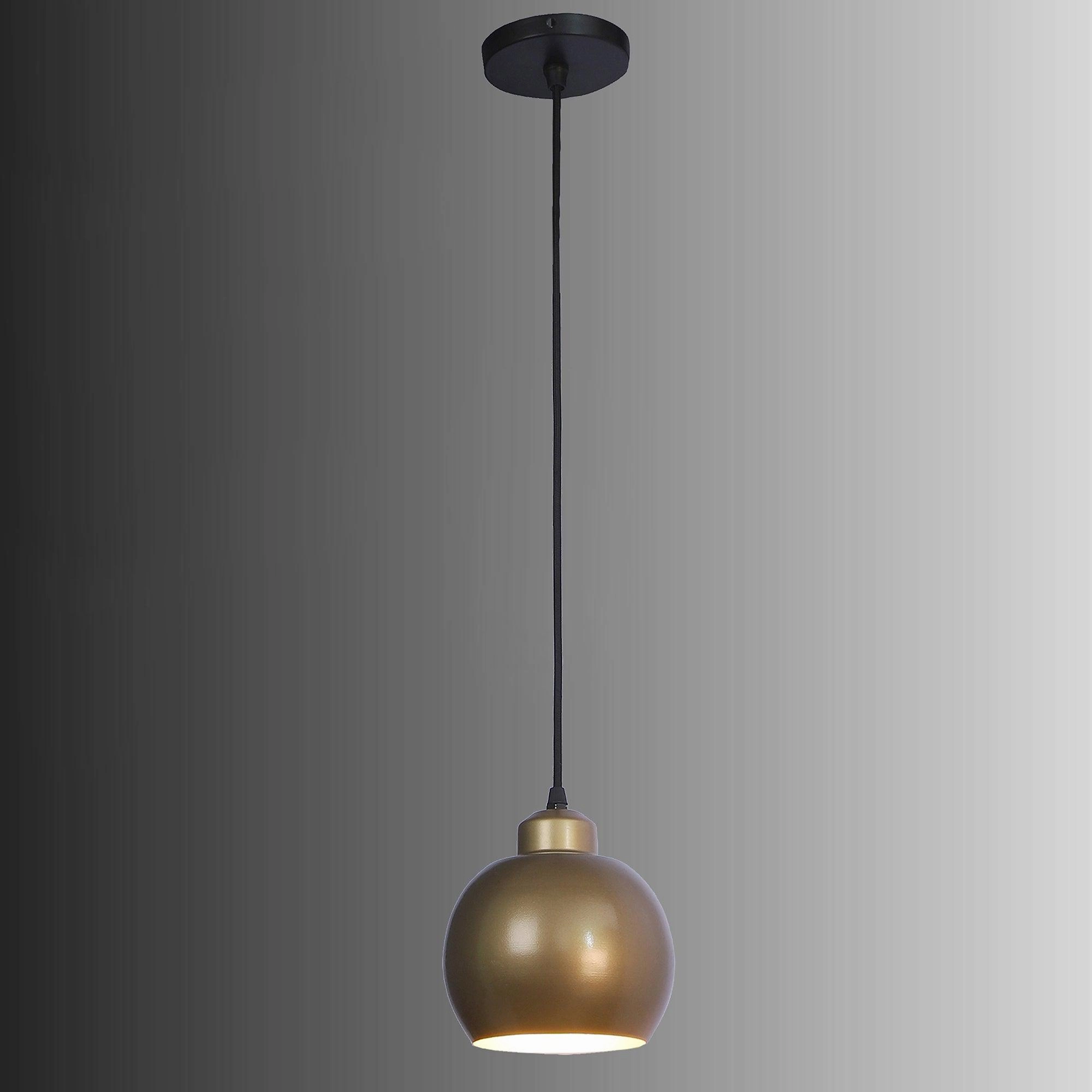 Gold Metal Hanging Light by SS Lightings