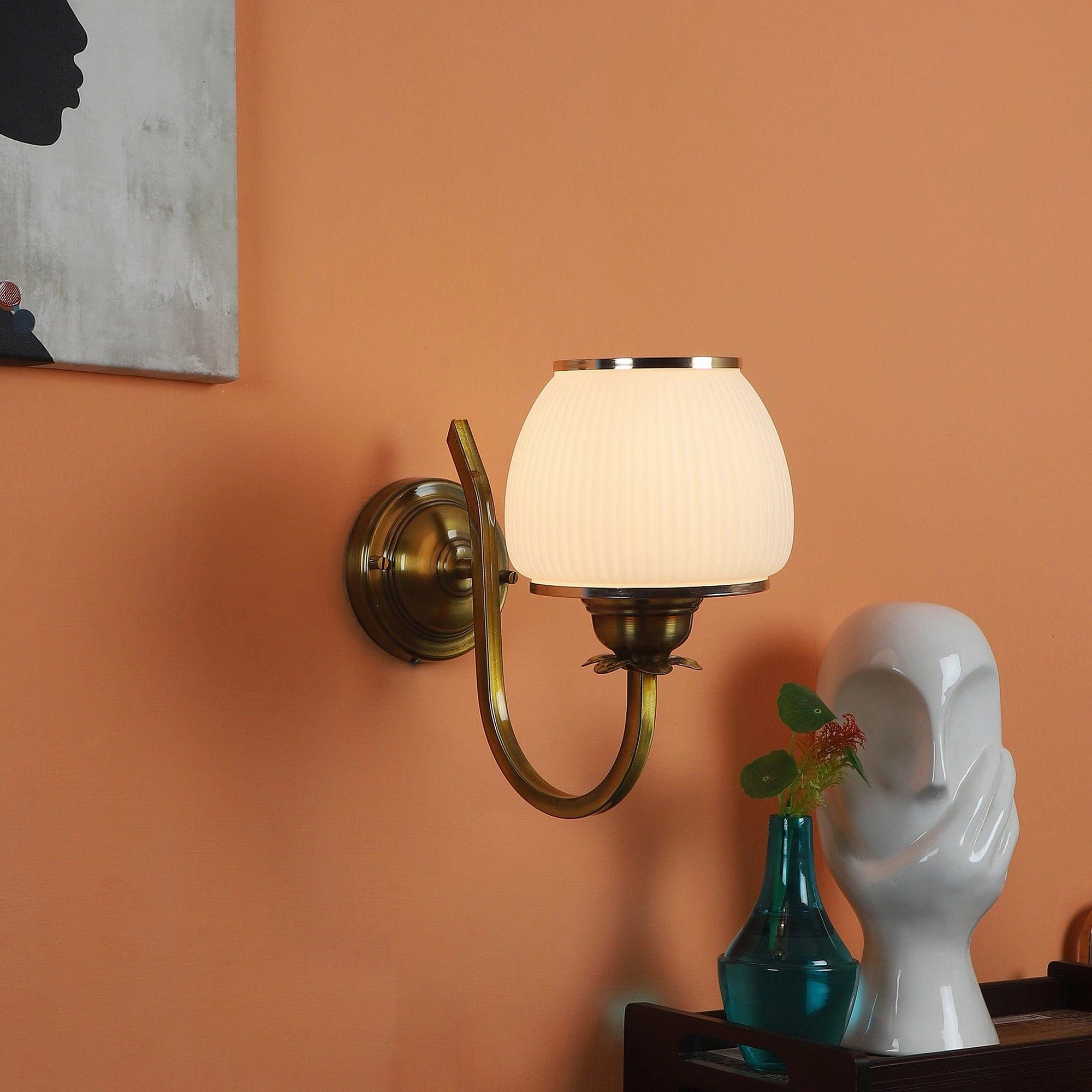 Golden And White Iron Wall Light decorative ceiling fixture