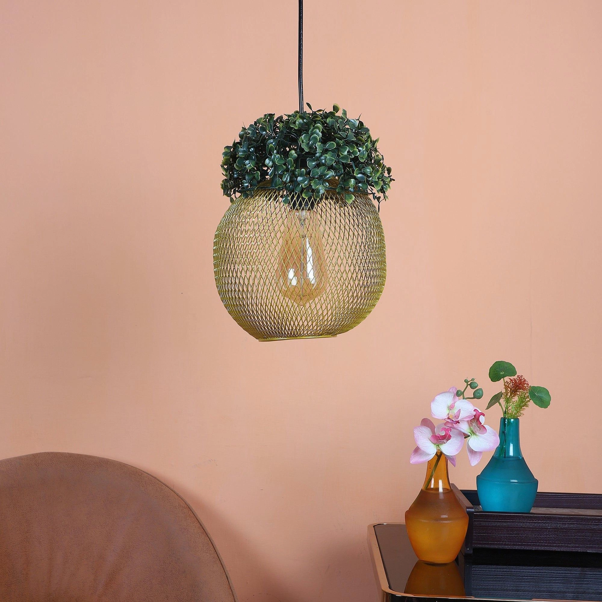 Golden Glass Iron Hanging Lights decorative ceiling fixture