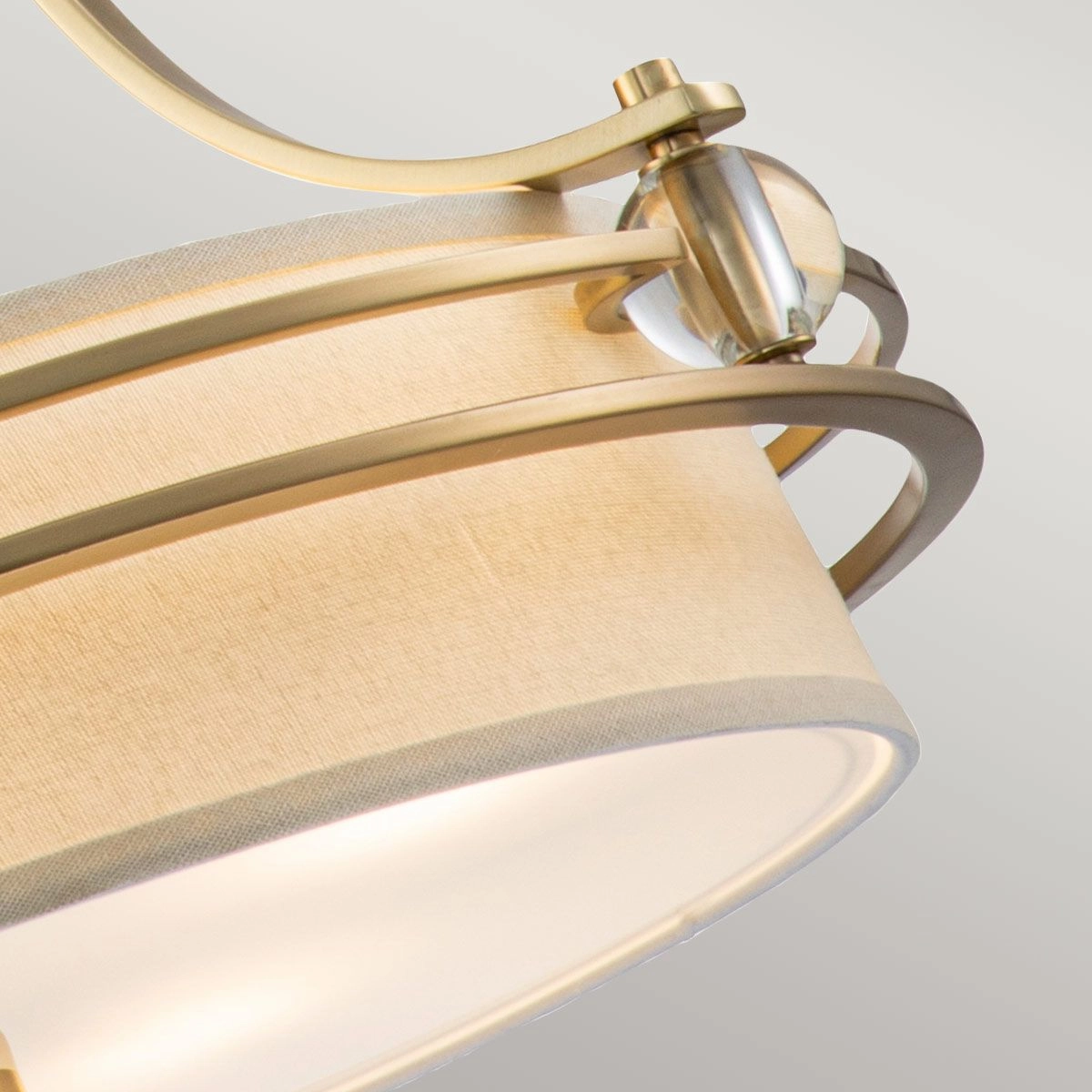 Gotham Brass Living Room Ceiling Pendant Light