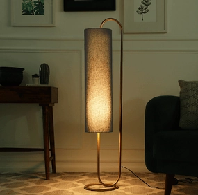 Graceful Grey & GoldCurve Plant Stand creative lampshade design