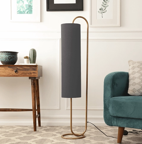 Graceful Grey & GoldCurve Plant Stand