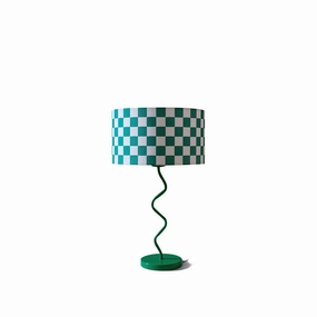 Green Chessboard Table Light weatherproof outdoor lamp
