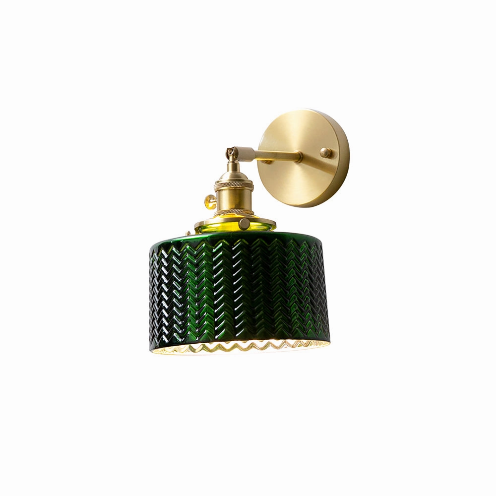 Green Glass Wall Lamp