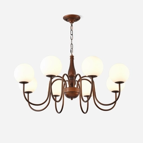 Grove Balls Chandelier minimalist reading light
