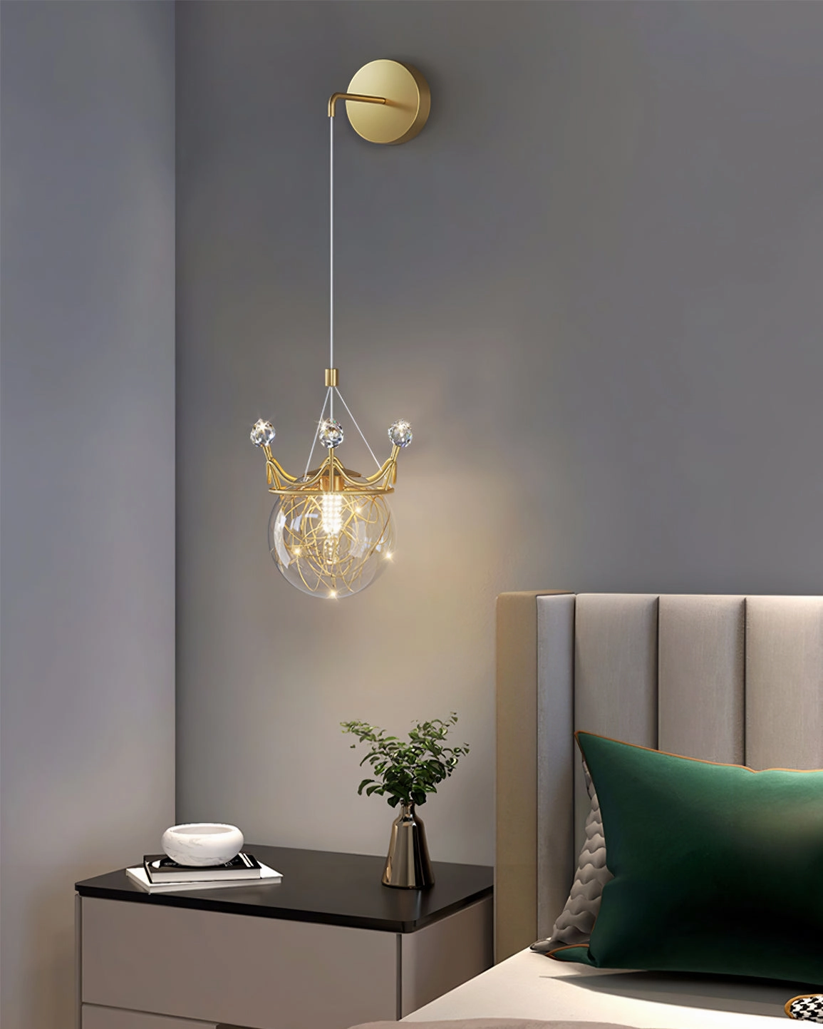 Gypsophila Crown Wall Lamp