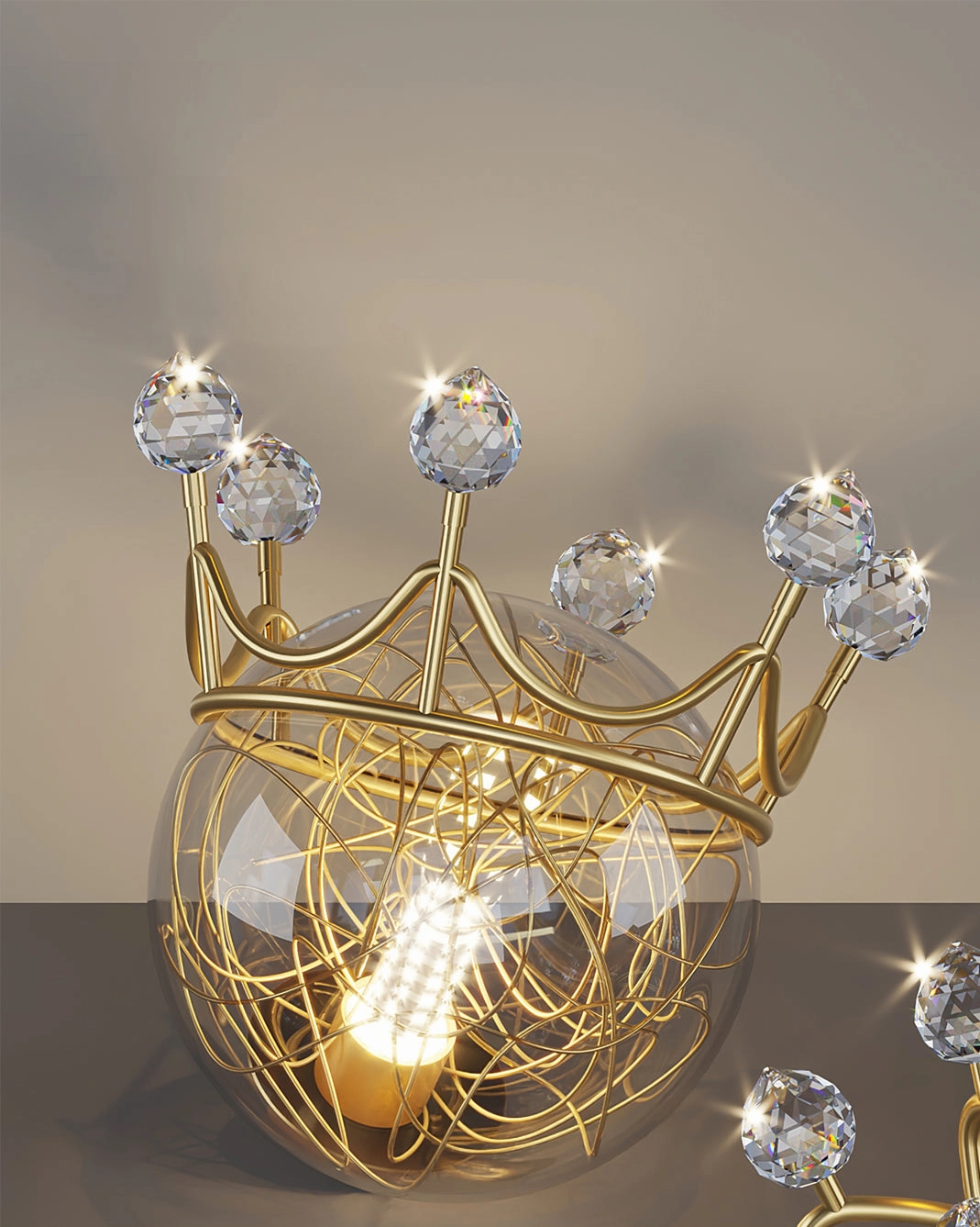 Gypsophila Crown Wall Lamp