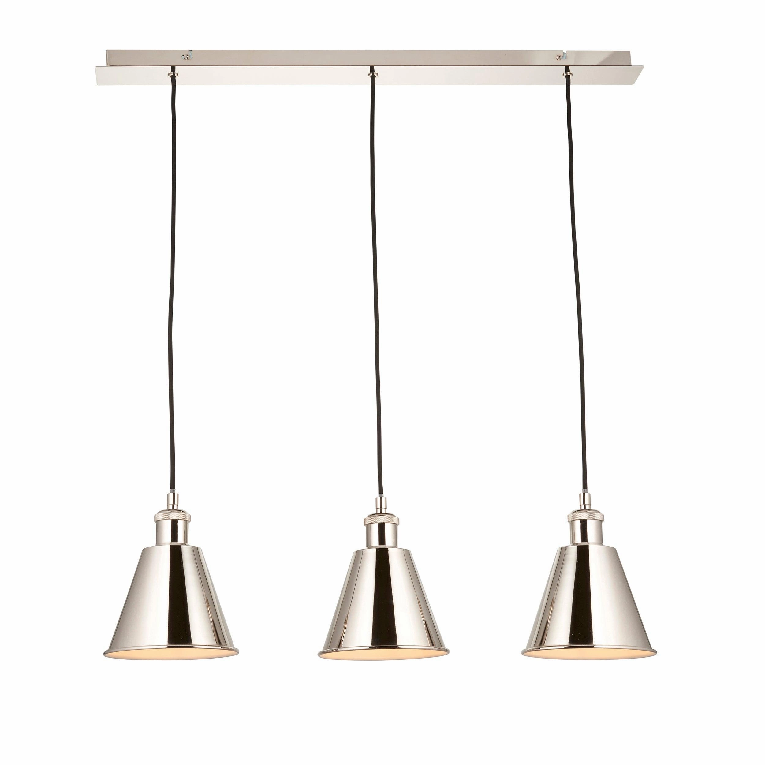 Hal Nickel 3 Light Adjustable Ceiling Pendant