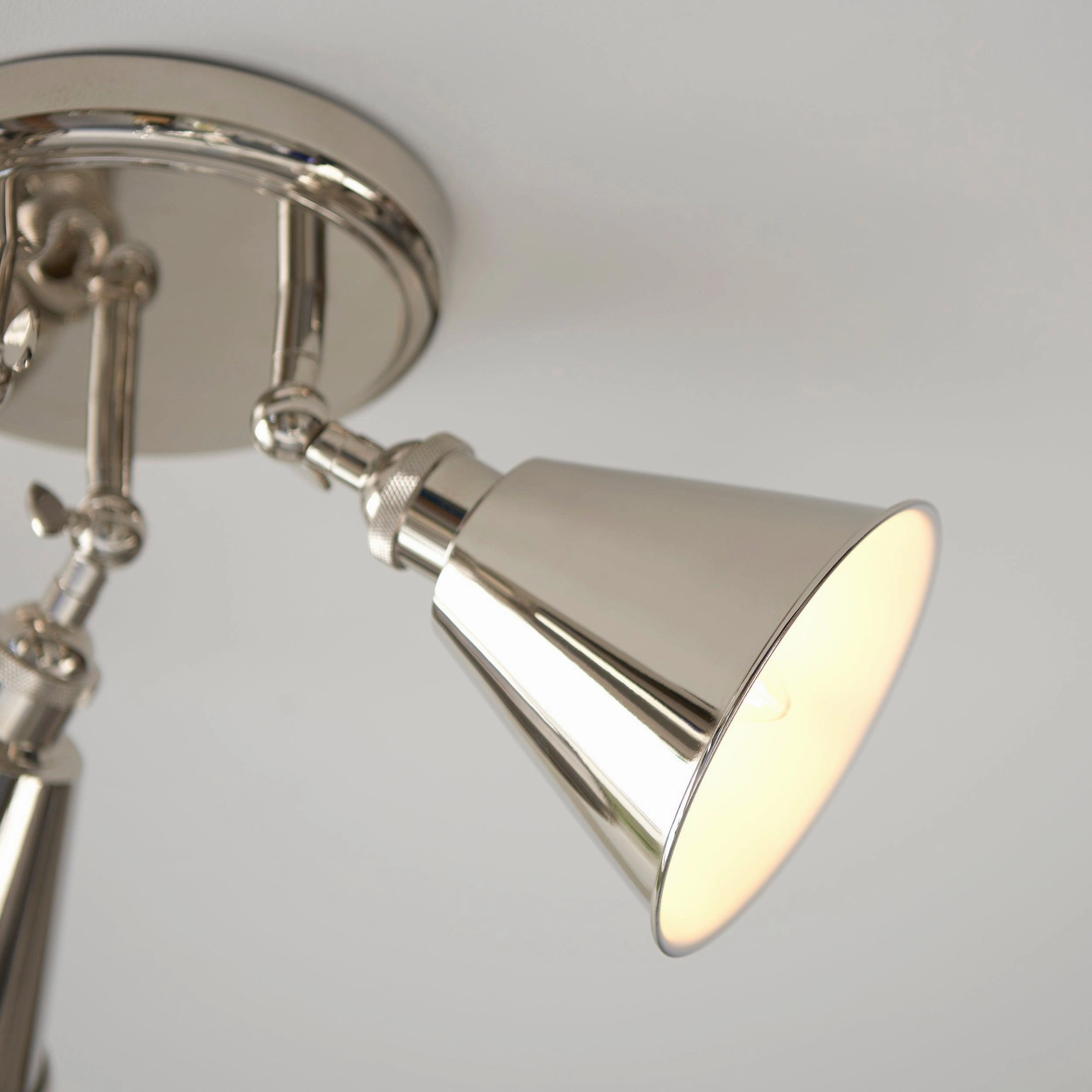 Hal Nickel 3 Light Modern Spot Light