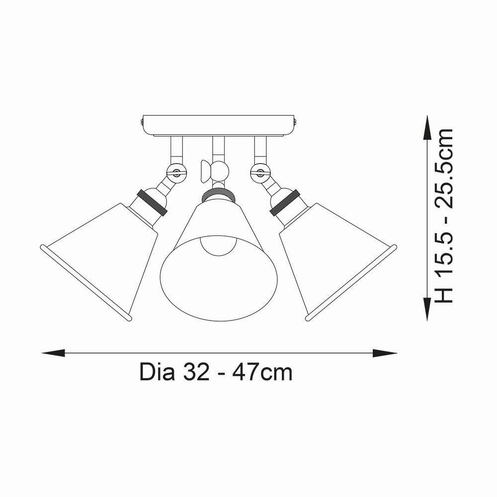 Hal Nickel 3 Light Modern Spot Light
