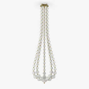 Halti Necklace Acrylic Chandelier minimalist reading light