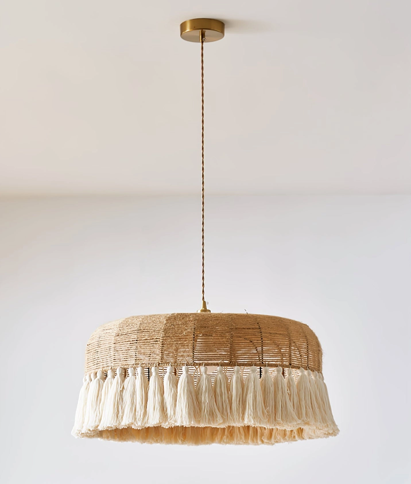 Handwoven Jute Pendant Light