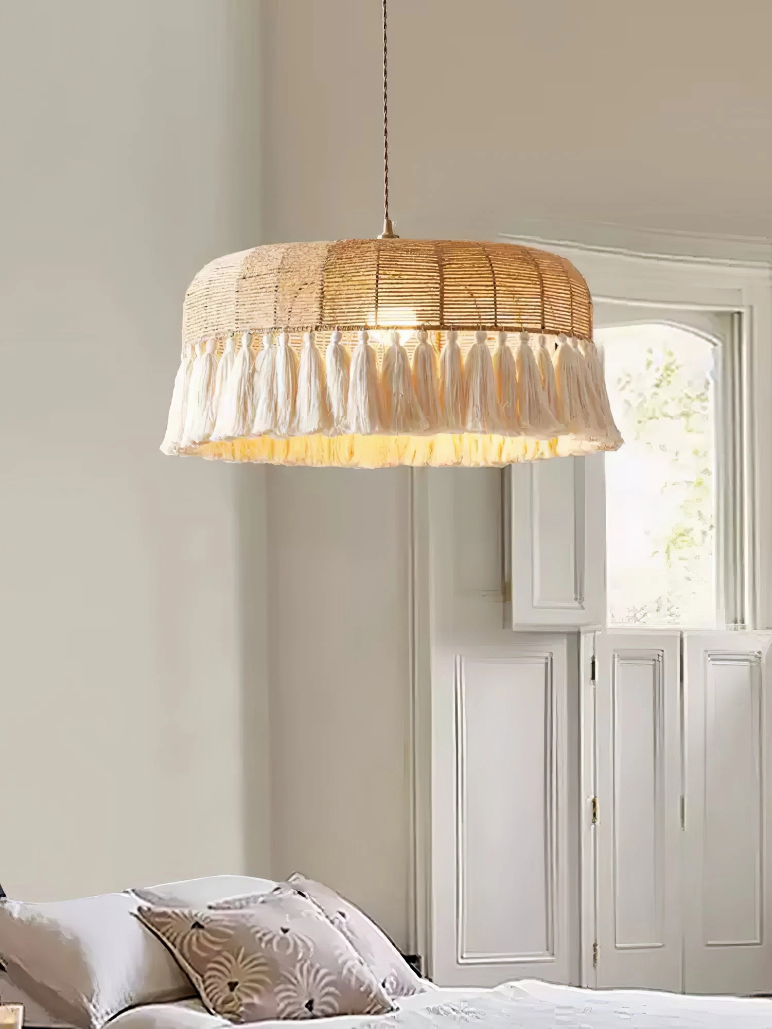 Handwoven Jute Pendant Light