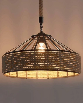 Hanging Lamp Vintage Hemp Rope Pendant Ceiling Lamp For Home Decoration Restaurant decorative ceiling fixture