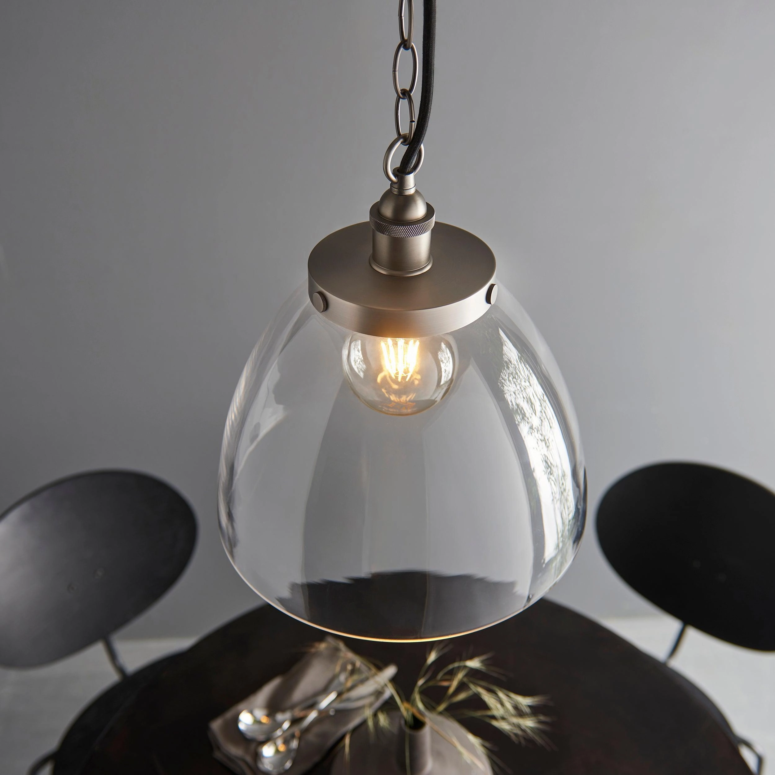 Hansen Grand Silver Pendant Ceiling Light