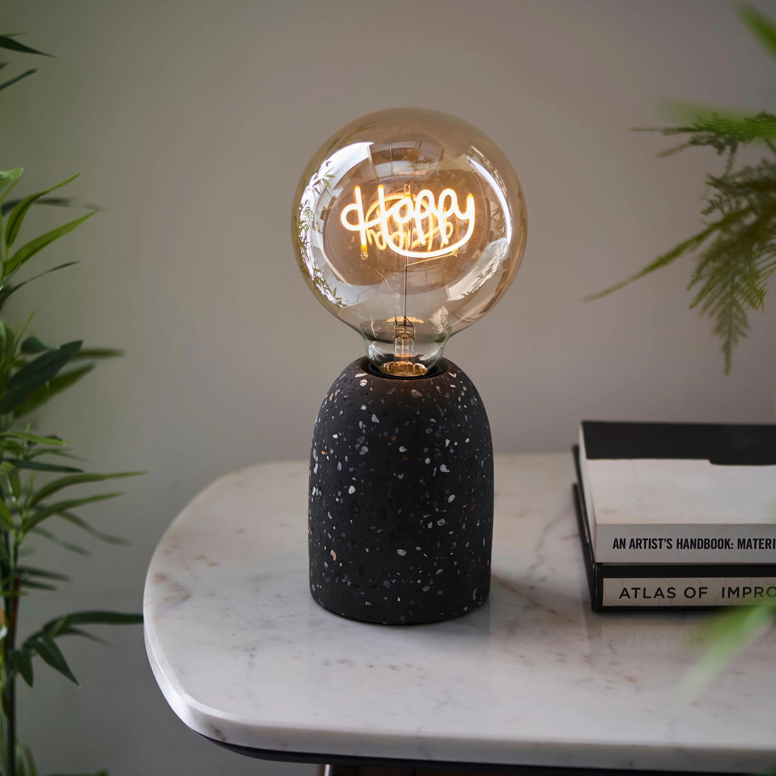 Happy LED Filament Amber Globe Decorative 2w Light Bulb