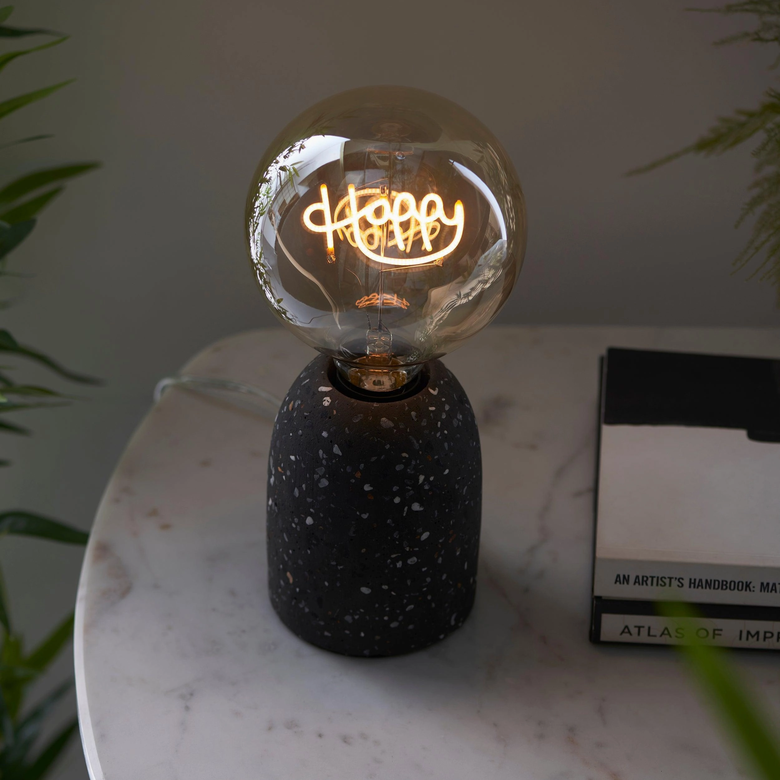 Happy LED Filament Amber Globe Decorative 2w Light Bulb