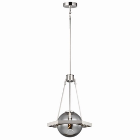 Harper Polished NIckel Ceiling Pendant Light flush mount ceiling fixture