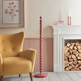 Higgledy Gloss Pink Floor Lamp Base creative lampshade design