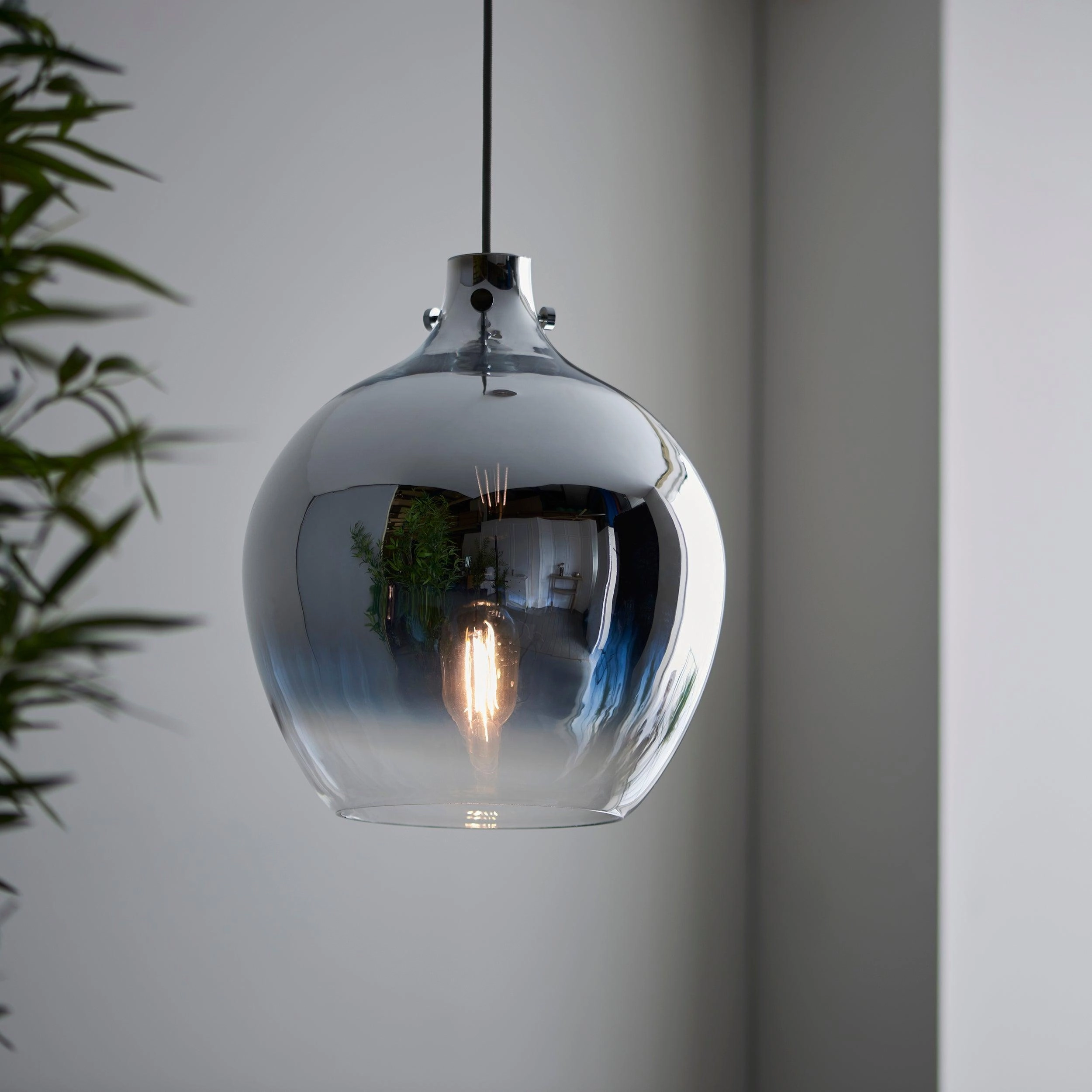Highgate Nickel Ceiling Pendant With Metallic Ombre Finish