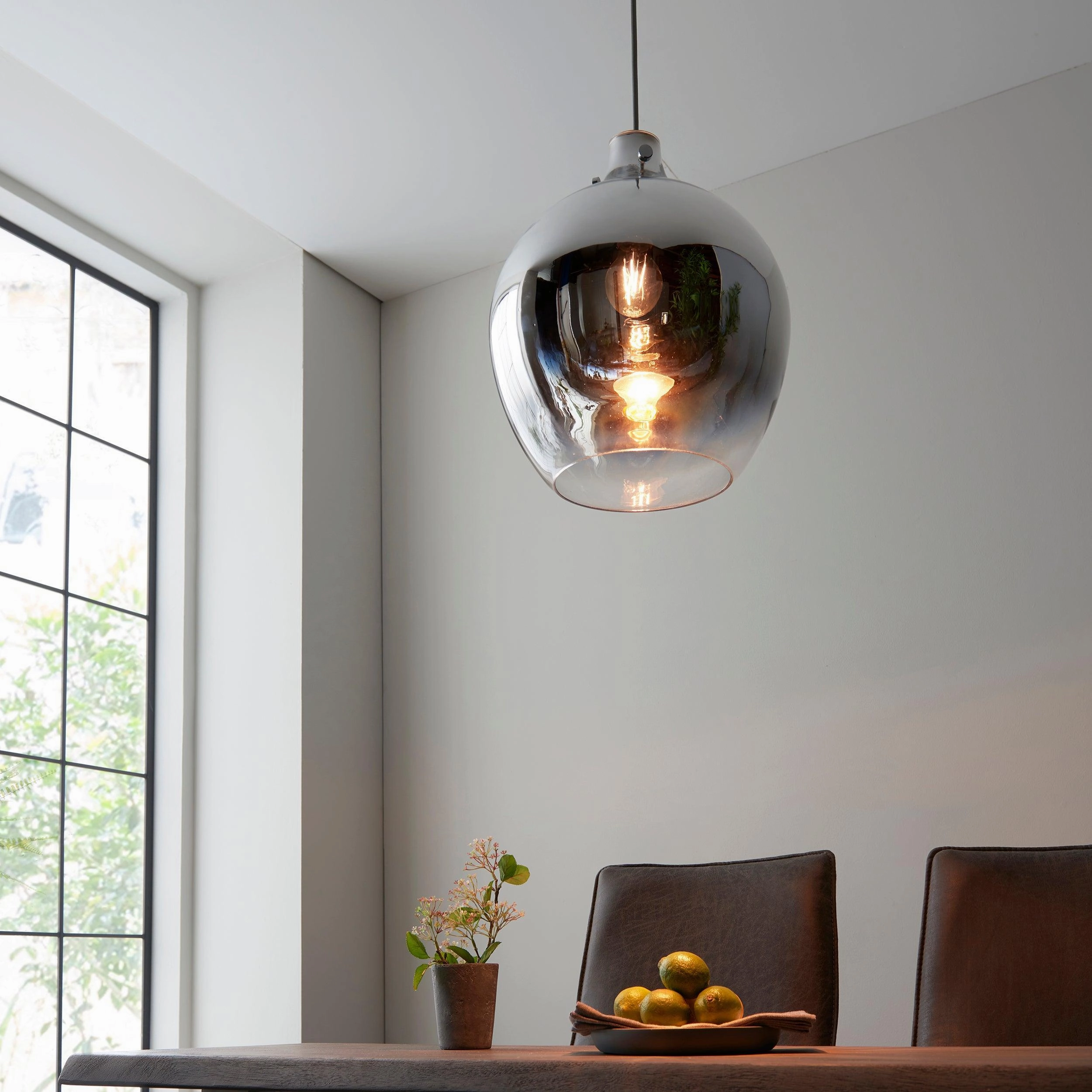 Highgate Nickel Ceiling Pendant With Metallic Ombre Finish
