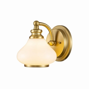 Hinkley Ainsley 1 Light Brass Bathroom Wall Light vintage desk lamp
