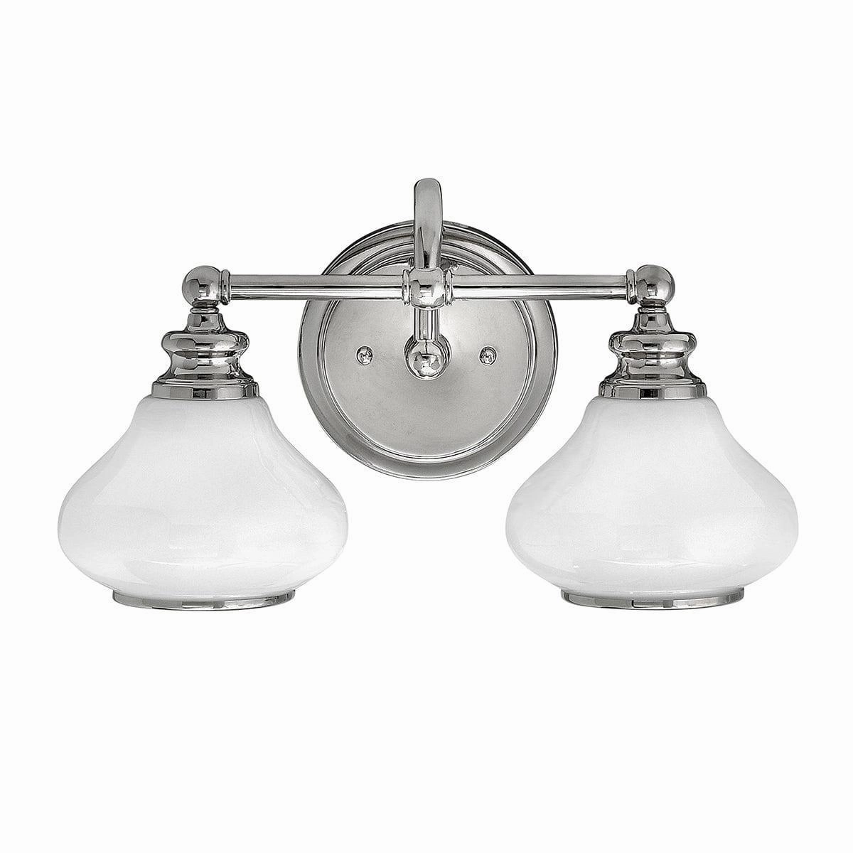 Hinkley Ainsley 2 Light Polished Chrome Bathroom Wall Light vintage desk lamp