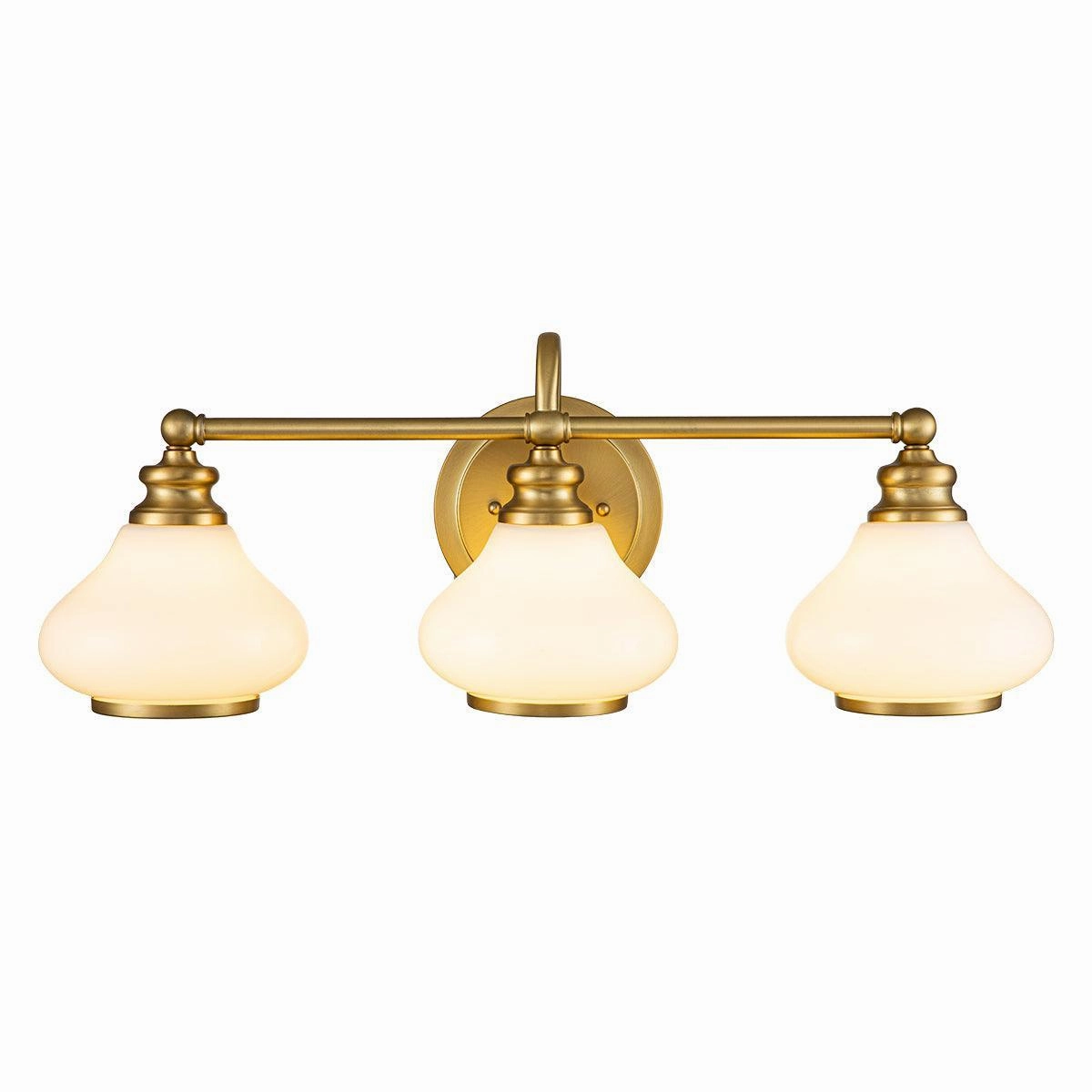 Hinkley Ainsley 3 Light Brass Bathroom Wall Light vintage desk lamp