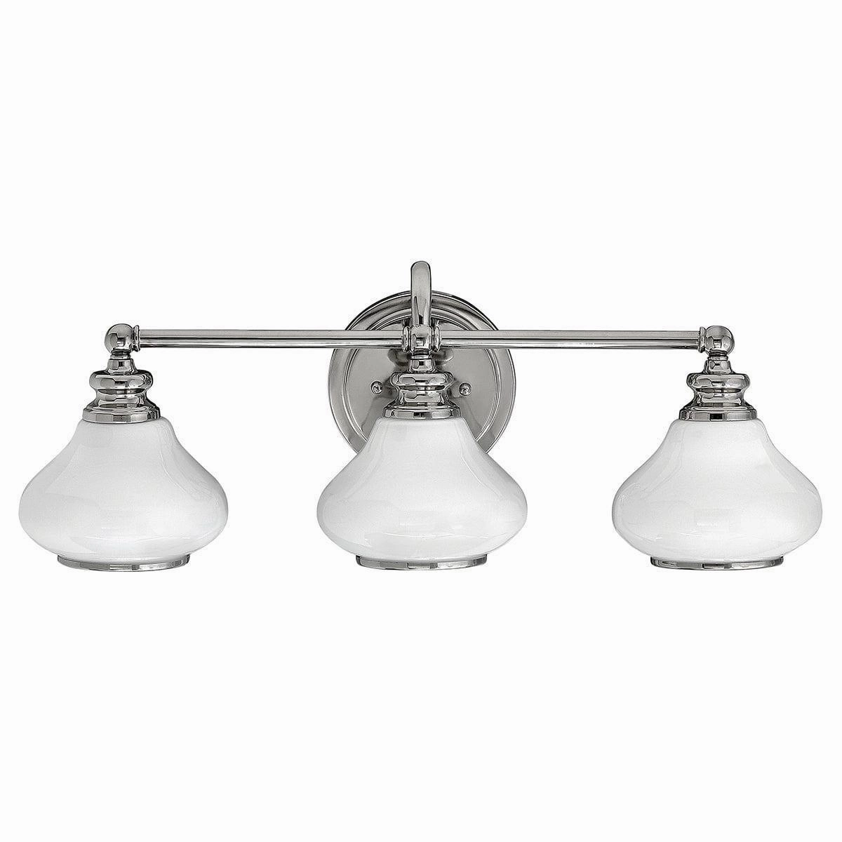 Hinkley Ainsley 3 Light Polished Chrome Bathroom Wall Light vintage desk lamp