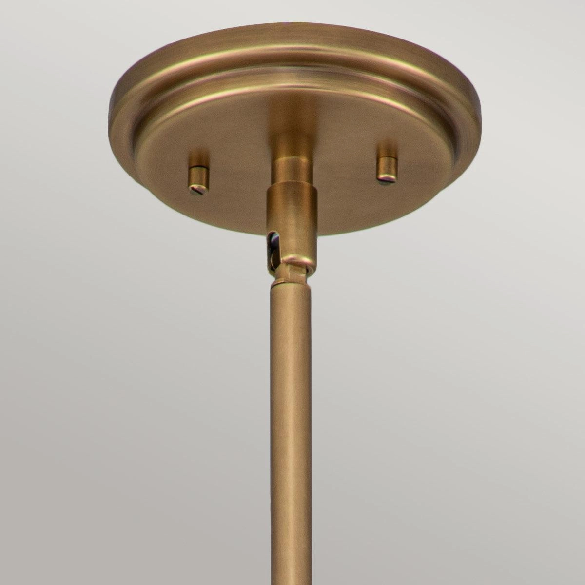 Hinkley Amelia 1 Light Brass Mini Pendant - Glass Shade