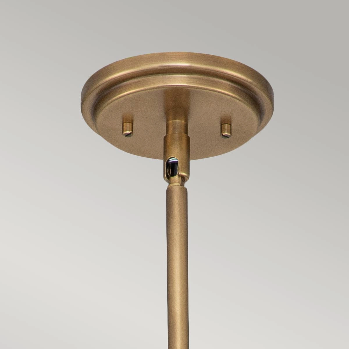 Hinkley Amelia 1 Light Medium Brass Pendant - Frosted Glass