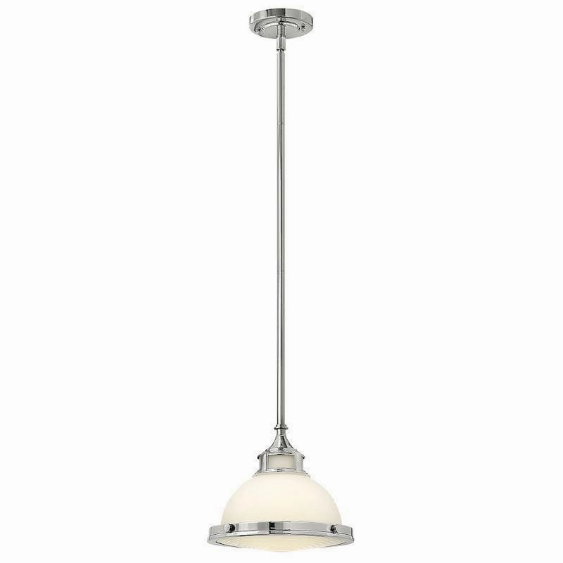 Hinkley Amelia Chrome Small Art Deco Ceiling Light ambient ceiling fixture