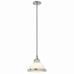 Hinkley Amelia Chrome Small Art Deco Ceiling Light ambient ceiling fixture