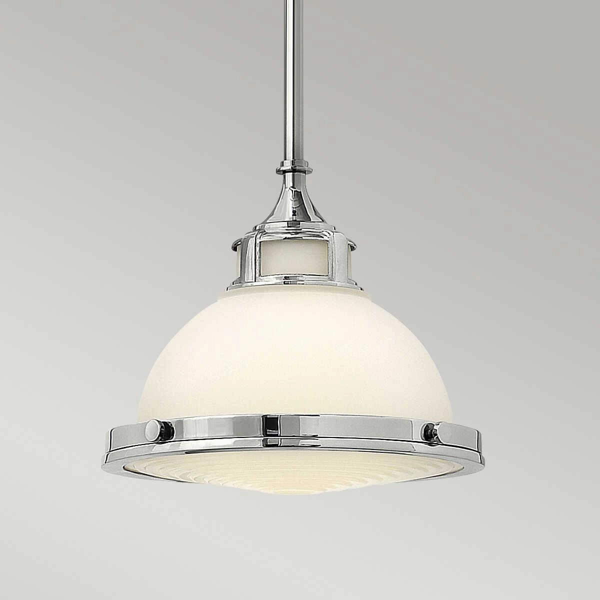 Hinkley Amelia Chrome Small Art Deco Ceiling Light