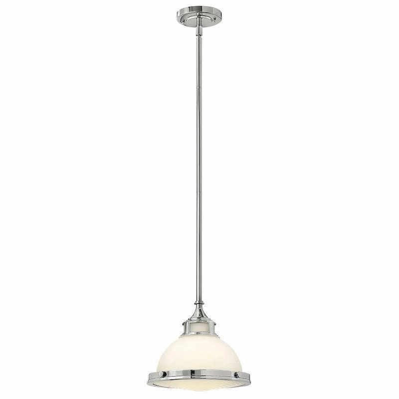 Hinkley Amelia Chrome Small Art Deco Ceiling Light white ceiling lamp