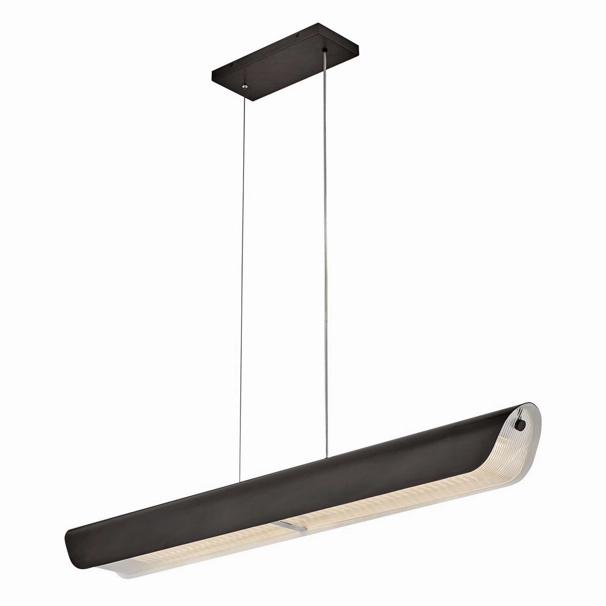 Hinkley Arco Black Linear LED Pendant Light sleek LED ceiling lamp