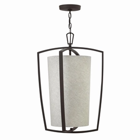 Hinkley Blakely 3 Light Large Bronze Ceiling Pendant Light white ceiling lamp
